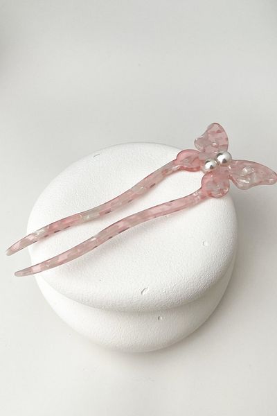 Modex 15cm Butterfly Figured Pearl Detailed Hair Bun