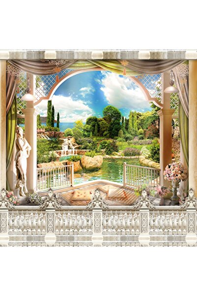 dreamwall Balkon Manzarası Isı Ve Ses Yalıtımlı Sağlıklı Tekstil Duvar Kağıdı