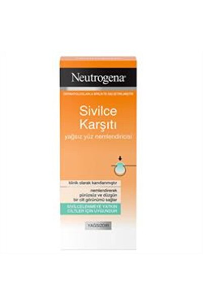 Neutrogena Sivilce Karşıtı Yağsız Yüz Nemlendiricisi 50ml ( TEKLİDİR )