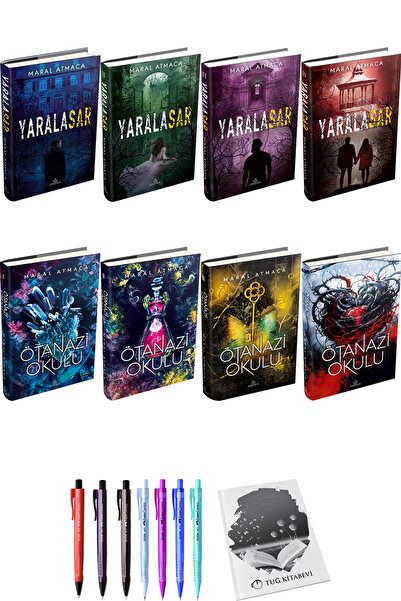 İndigo Kitap Yaralasar 4lü Set Ciltli ve Ötanazi Okulu 4lü Set Ciltli Maral A...