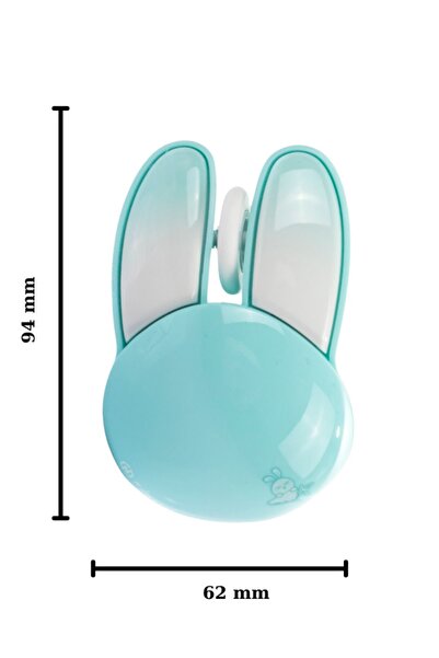 NDNeed Sevimli Tavşan 3D Mavi Mouse Bluetooth + 2.4G Dual Mode