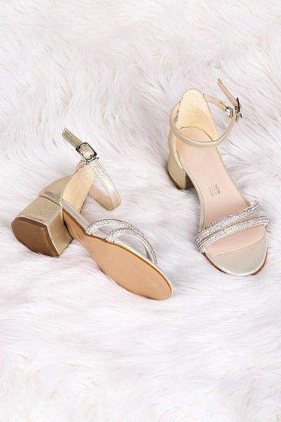 Kiko Kids 791 Vakko Stone Mädchen-Sandalen mit 3 cm Absatz