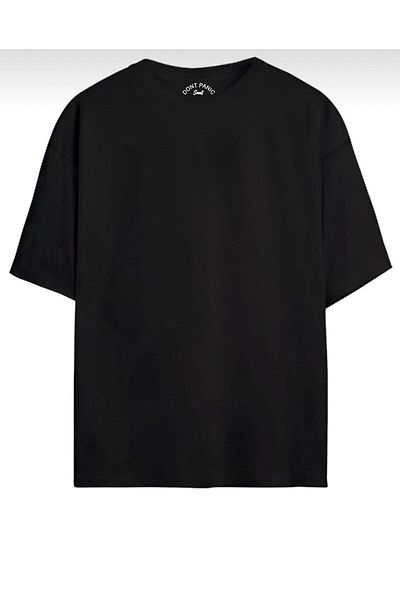 DEEPSENCE Ανδρικό μπλουζάκι Oversize Meteora Back Print Μαύρο Χρώμα