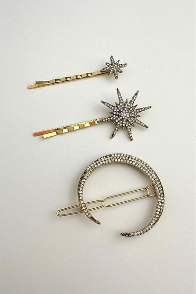 Modex Crystal Stone Moon North Star Triple Buckle