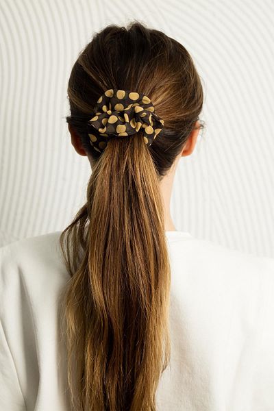 Modex Polka Dot Double Rubber Hair Clip