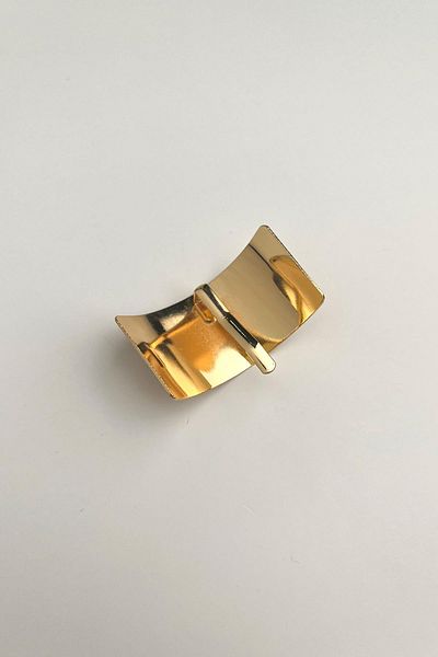 Modex Oval Plate Hair Snap Buckle (Width:2.5cm Length:6 cm)