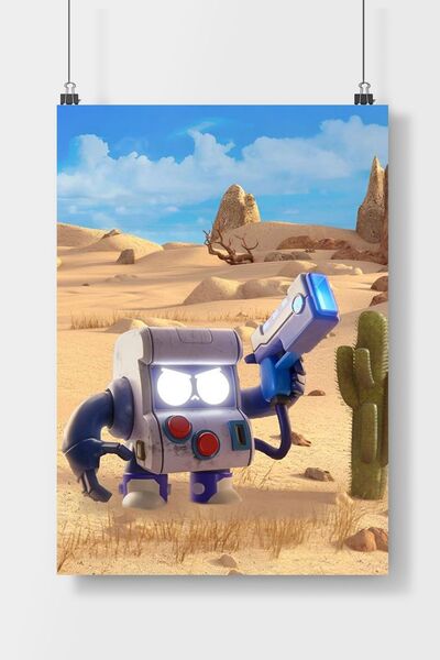 Luna Marissa Brawl Stars Oyun Poster Çerçevesiz Duvar Posteri
