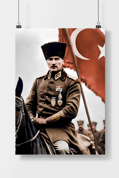 Luna Marissa Mustafa Kemal ATATÜRK Poster Çerçevesiz Duvar Posteri