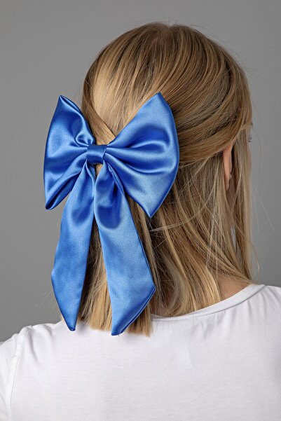 Modex Agrafă de păr automată cu fundă de culoare albastră