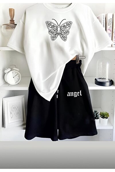 Rex Darius Set de pantaloni scurti cu imprimeu pentru femei negre pentru bebe...