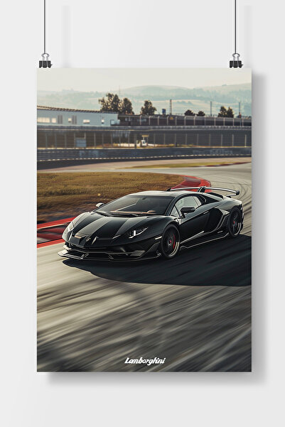 Luna Marissa Lamborghini Araba Poster Çerçevesiz Duvar Posteri