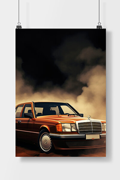 Luna Marissa Mercedes Araba  Poster Çerçevesiz Duvar Posteri