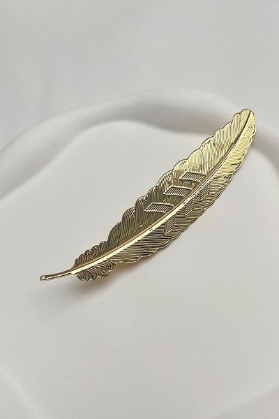 Modex Gold Color Feather Side Buckle (Size: 12 cm)