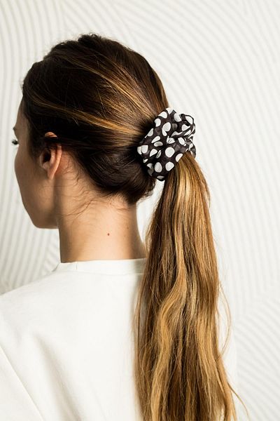 Modex Polka Dot Double Rubber Hair Clip