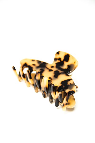 Modex Κλιπ μαλλιών - Καφέ - Λεοπάρδαλη