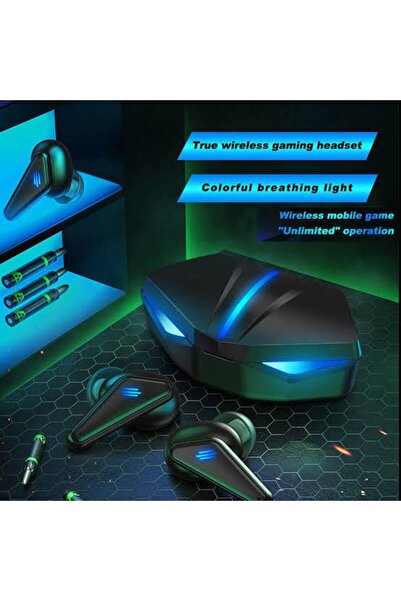 SARETECH K-55 Oyuncu Kulaklığı Gaming Işıklı Kulakiçi Bluetooth Kulaklık Kabl...