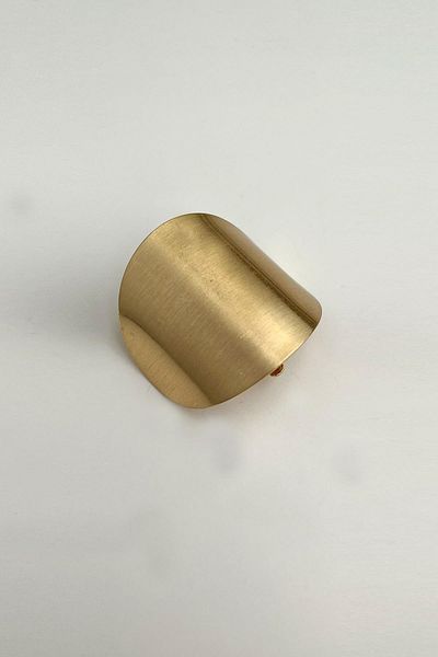 Modex Oval Plate Curved Hair Clasp (Width 4 cm)