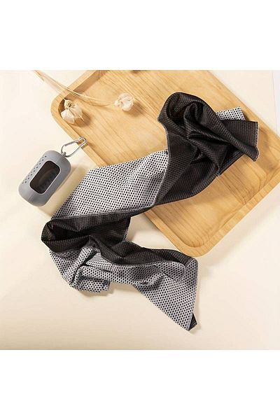 YAPIŞKAN STORE Γκρι βαμβακερή αθλητική πετσέτα - 30x90 cm, ποιοτική γυμναστική γυμναστική για τένις γκολφ πυγμαχία