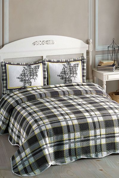Örtüm Double Microfiber Quilted Bedspread Brave