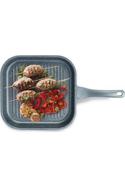 ThermoAD Cast Aluminum Granite Square Grill Pan 28cm Fma00526