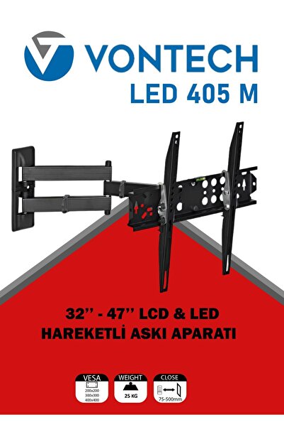 VONTECH VT-405 M 32"- 47" Lcd/led Tv |hareketli Tv Askı Aparatı