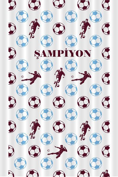Bertille Home Claret Red Blue Single Wing Football Series Κουρτίνα για παιδιά και βρεφικό δωμάτιο - ΚΟΥΡΤΙΝΑ ΠΑΙΔΙΚΟΥ ΔΩΜΑΤΙΟΥ