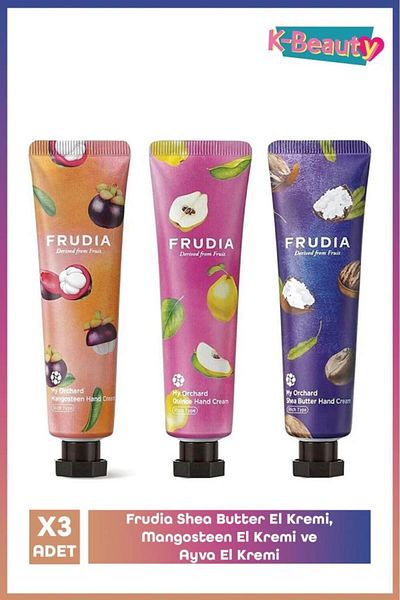 FRUDIA Shea Butter Hand Cream, Mangosteen Hand Cream and Ayva Hand Cream