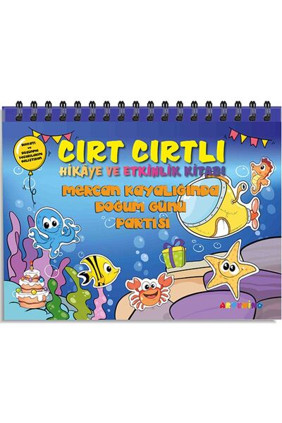 Parıltı Yayıncılık كتاب فيلكرو للقصص والأنشطة - حفلة عيد الميلاد على الشعاب ا...