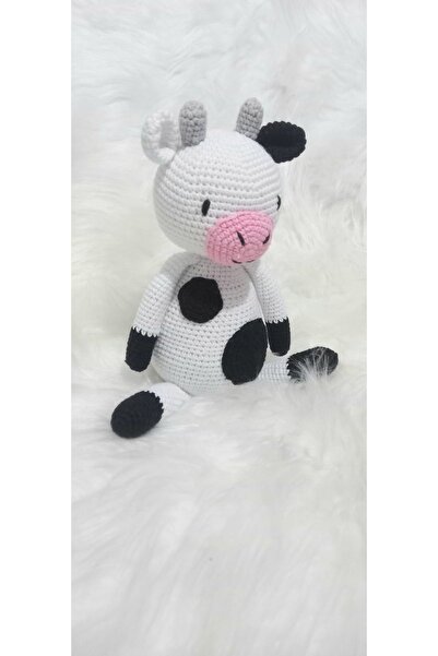 YUSUF TOKTAS TOYS CITY Sevimli İnek Oyuncağım Amigurumi Örgü Oyuncak