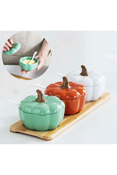 By Şirin Candle Kabak Şekerlik / Baharatlık 3 lü