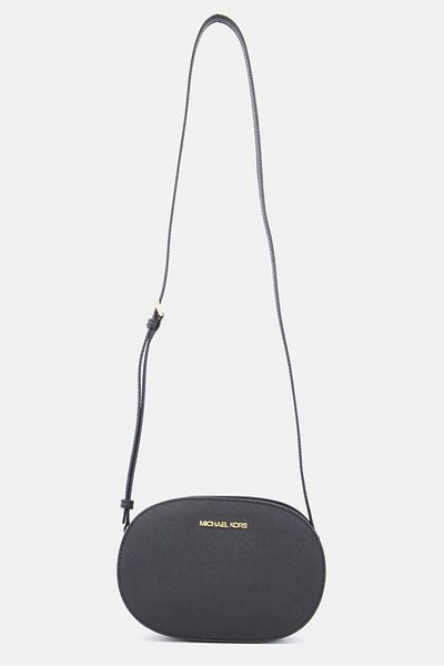 Michael Kors Women Embossed Logo Crossbody Bag 15 H x 22 L x 5,5 W cm, Black