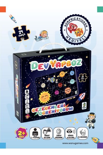 Wanu Games Gezegenleri Öğreniyorum Gezegenler Dev Yer Yapboz Puzzle