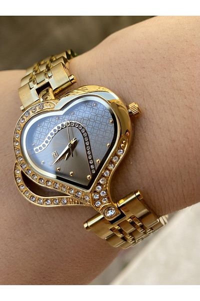 Reward golden shock elegant wrist watch