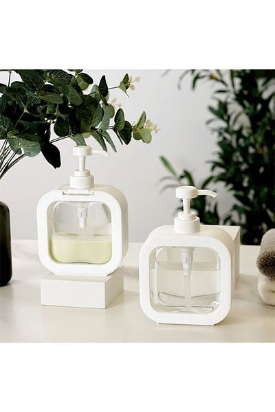MİMOZA PARK 300 ml Πάγκος Ορθογώνιος Διανομέας Υγρού Σαπουνιού Κουζίνας Μπάνιου - Δοχείο απορρυπαντικού νεροχύτη πιάτων
