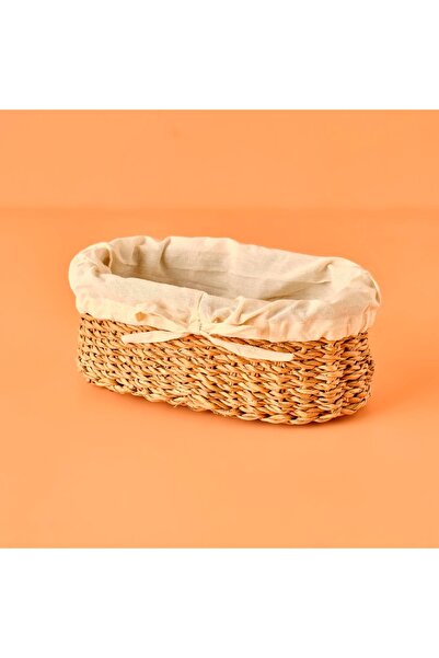 Bella Maison Diana Bezli Hasır Sepet Naturel (27X15 CM)