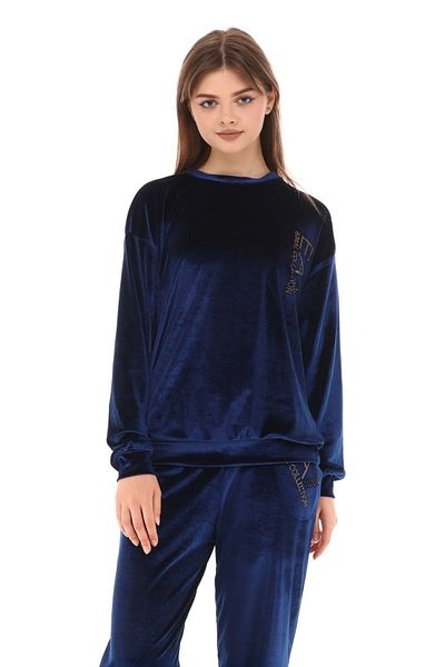 İkmal Σετ λαιμόκοψης Ea Stone Navy Blue Crew