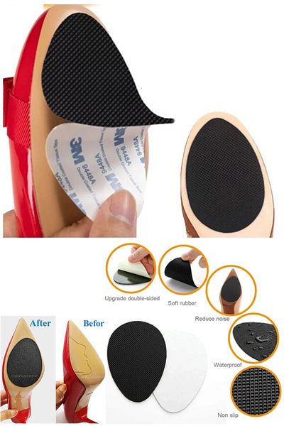 MİMOZA PARK 4Pcs High Heels Anti-Rutsch-Pad Fersensohlen-Schutzschuhe