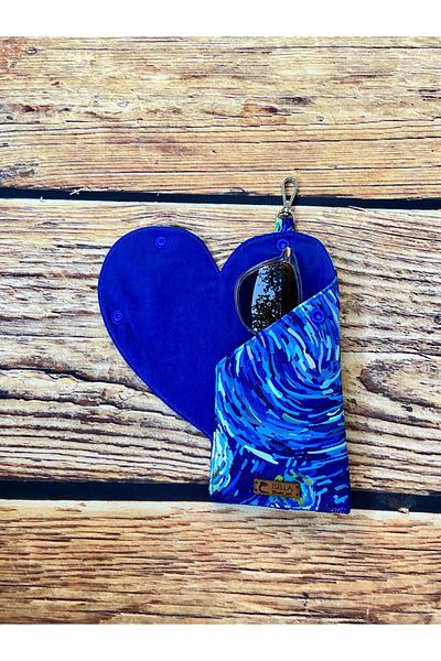 İsella Van Gogh Starry Night Heart Glasses Case