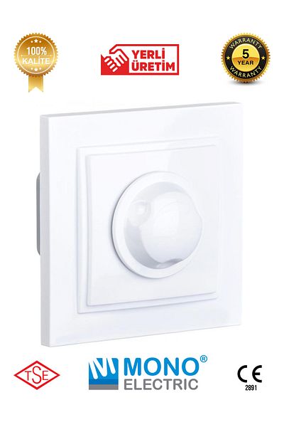 YTE 800 W White Dimmer - Mono Despina Frame Included
