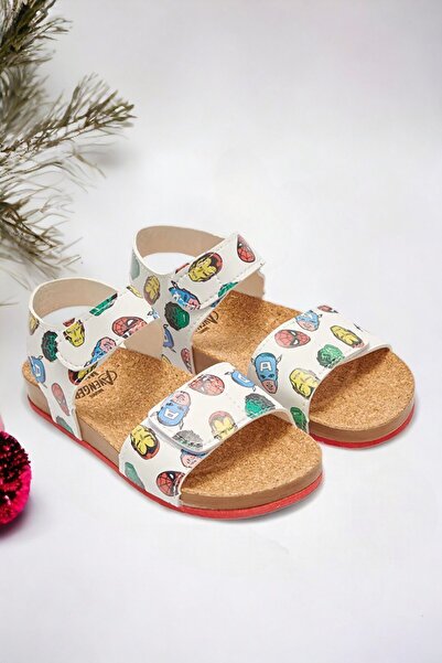 Ponchiq صندل أفنجرز للأولاد بشريط فيلكرو مزدوج