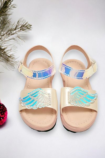 Ponchiq Wing Printed Girl's Sandals