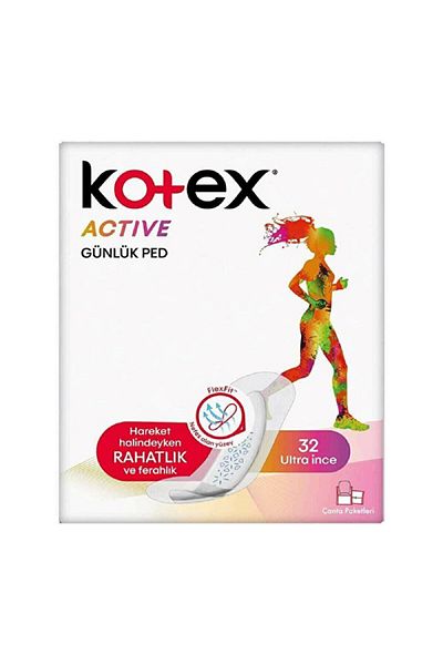Kotex 32 Pack Active Daily Sanitary Pads