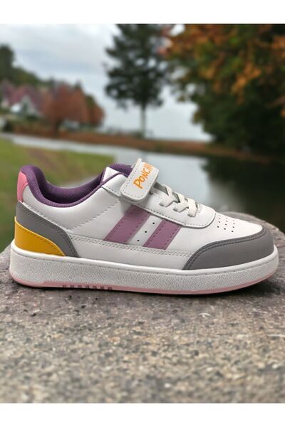 Ponchiq حذاء رياضي للأطفال للجنسين بنعل ميموري فوم