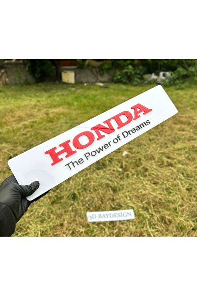 3dbaydesign Honda Pleksi Dekor Plakalık