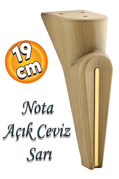 Badem10 Nota Kanepe Tv Ünitesi Konsol Koltuk Ayağı Ayakları Ahşap Kahverengi ...