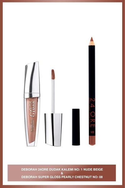 Deborah Deborah 24 Ore Super Gloss Lip Liner - Nude Beige No: 1