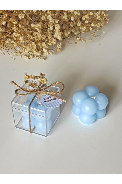 Gönül İşlerim Kutulu Mini Bubble Mum Hediyelik (25'li)