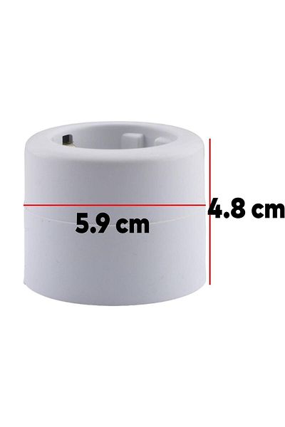 Badem10 Round Grounded Single Group Socket - Surface Mounted Plug Socket