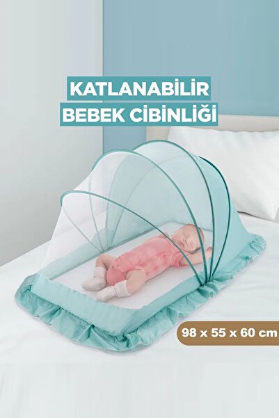 Selldey Bilişim Katlanabilir Bebek Cibinliği Taşınabilir Sinek Engelleyici Be...