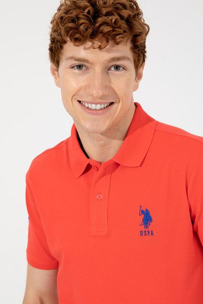 U.S. Polo Assn. Tricou Polo Roșu pentru bărbați - Model de bază